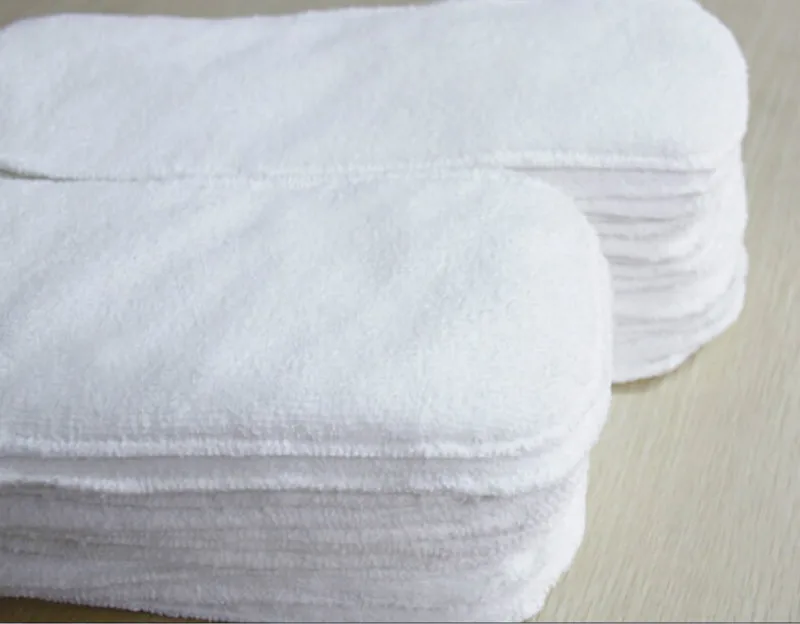 Многоразовые моющиеся вкладыши для подгузников из микрофибры 34 х13 см бамбуковый