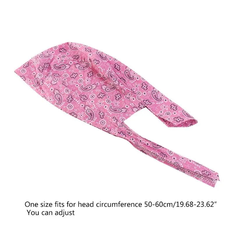 

Unisex Cotton Pirate Skull Cap Durag Paisley Star Print Bandana Biker Headwrap
