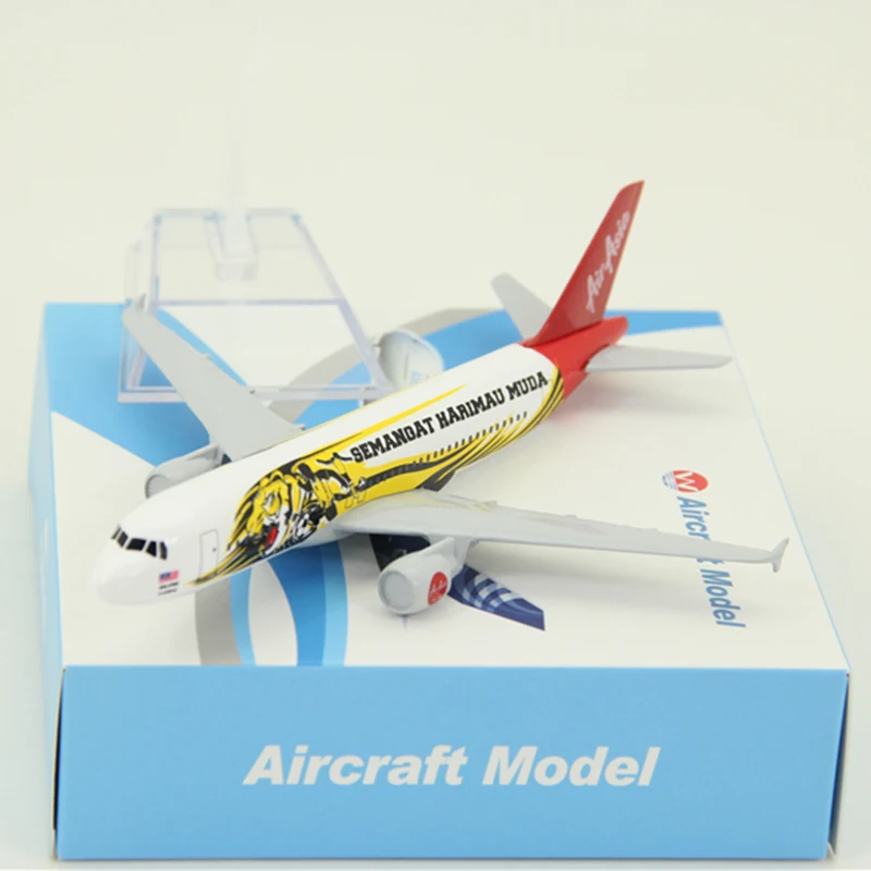 16 см масштаб 1:400 воздушная Азия аэробус A320 тигровая модель самолета красочная