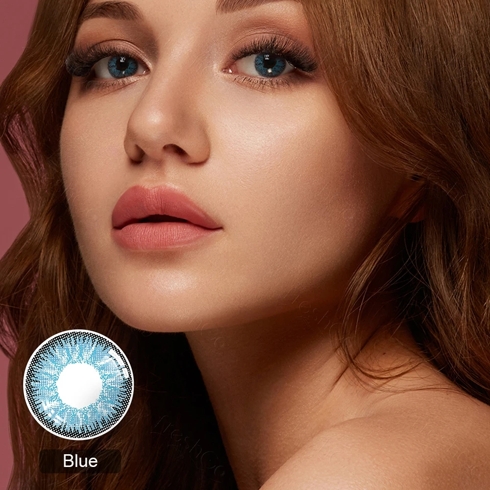 Цветные контактные линзы 1 пара оптические по рецепту ЕЭС цветные ed с диоптриями