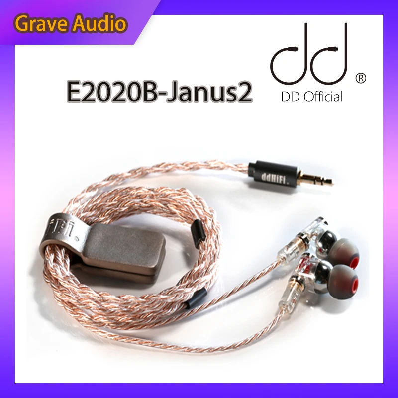 

DD E2020B-Janus2 Dynamic Earphone New Janus Support MMCX/2 Pin 0.78 Earbuds