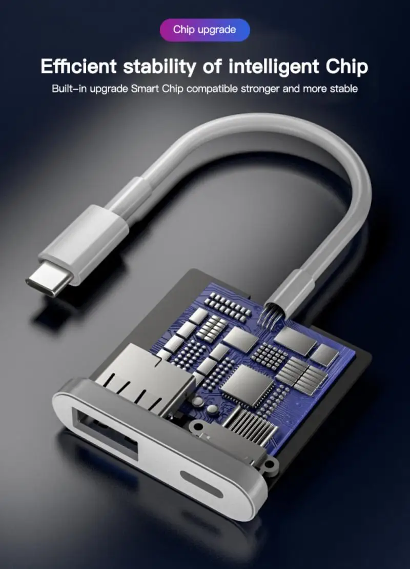 Переходник с Type-C на USB OTG U-диск мышь клавиатура преобразователь для IPhone адаптер