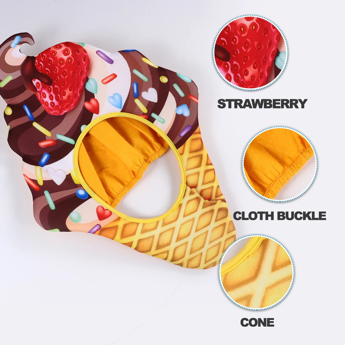 1 шт. декоративная стеклянная крышка для вечеринки головной убор косплея еды