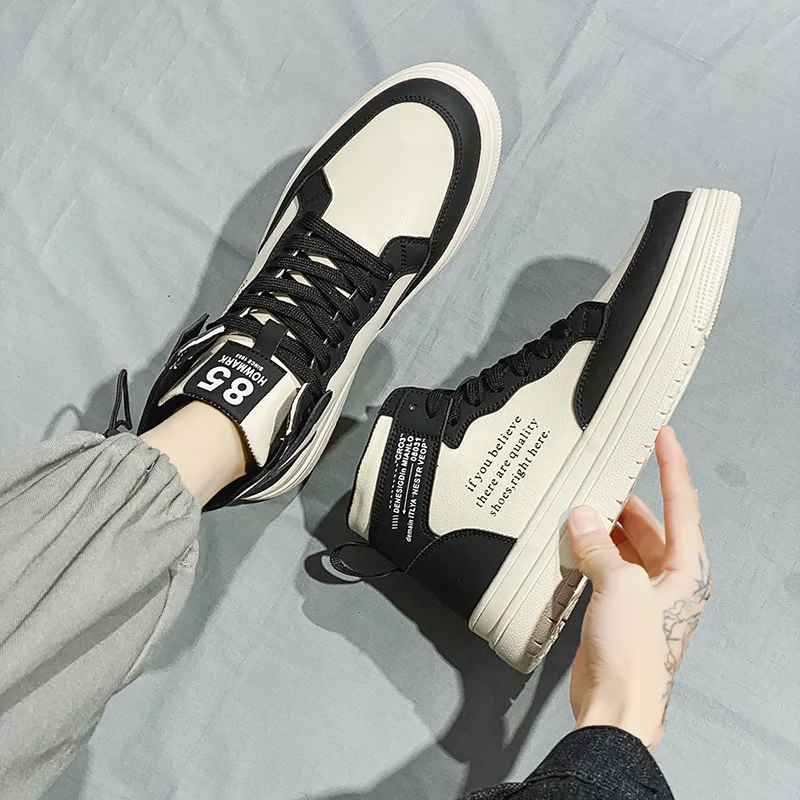 

Men's New All-match Trend Shoes Sports Fashion Lightweight Platform Shoes Breathable Jogging Shoes Outdoor Lace-up Casual Shoes