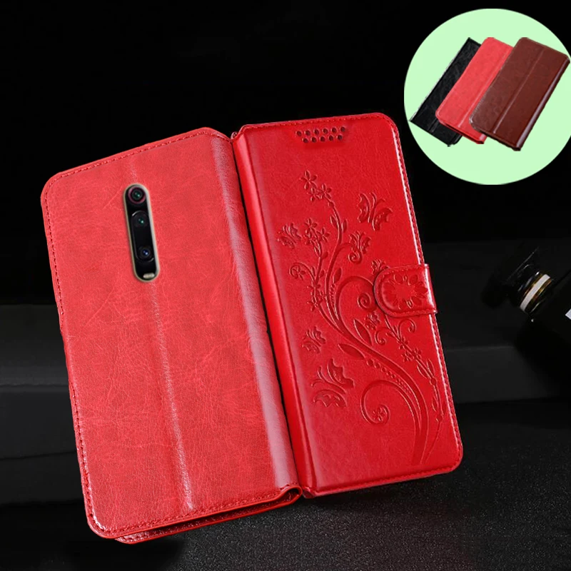 

Кожаный чехол-бумажник с рисунком дерева и башни для телефона Xiaomi Mi 9T Pro