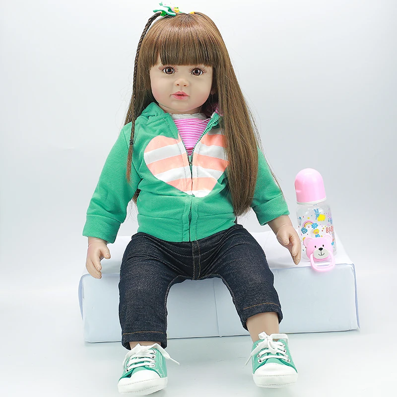60 см реборн малыш кукла игрушка реалистичные виниловые принцесса ребенок с