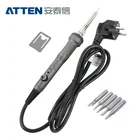 Внимание SA-50 паяльник для подключения к штепсельная вилка европейского стандарта пистолет для пайки Утюги AC220V 50 Вт термостатический Управление Регулируемая электросварки подставки