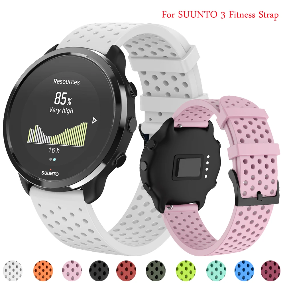 

New 20MM Silicone Strap For SUUNTO 3 Fitness Smart Watch Band Watchband Sport Replacement Wristband for SUUNTO3 Accessories