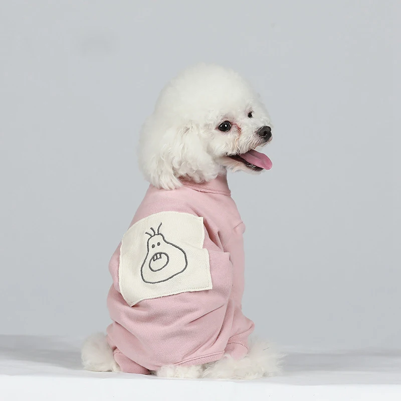 

Winter Dog Pet Clothes Cartoon Fruit Dogs Shirt Autumn Fashion Clothing with Four-legged Design Cute Clothes for Small Pet Dogs