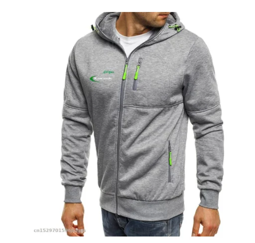 Толстовка мужская с капюшоном на молнии карманами | Автомобили и мотоциклы