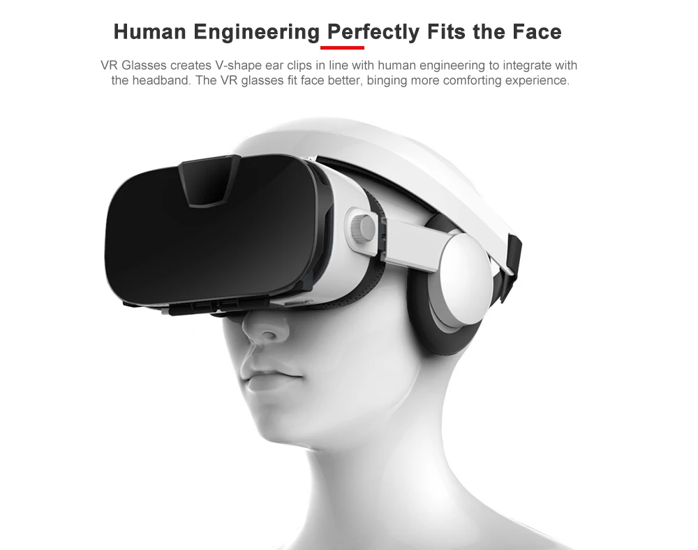 FiiT 112 FOV VR Очки виртуальной реальности удаленные 3D Android картон VR 3D гарнитура стерео шлем коробка для смартфонов 4,0-6,2 дюймов
