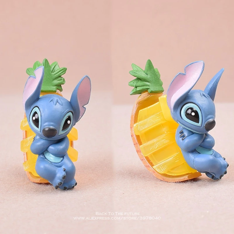Disney Lilo &amp Stitch summer 5 шт./компл. 5-7 см фигурка аниме украшение коллекция мини-кукла