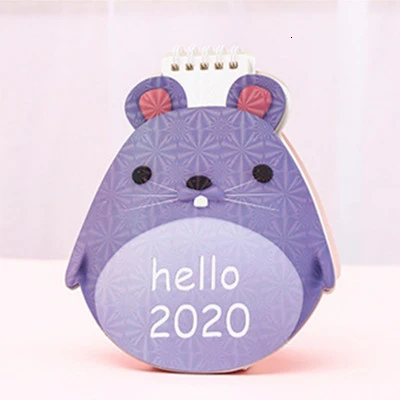 Kawaii, мультяшный настольный календарь, креативный, милый, мини,, настольный календарь, подарок, офисный, для программы, для школы, планировщик, стационарные принадлежности, 00023 - Цвет: Mouse