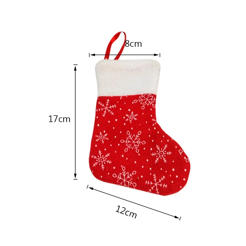 1pc 8x17x12cm Рождественские чулки, носки, кошка, собака, лось, Navidad, год, мешок для конфет Рождество, украшения, рождественские елки, вечерние подарочные сумки для детей - Цвет: 1pc 8x17x12cm