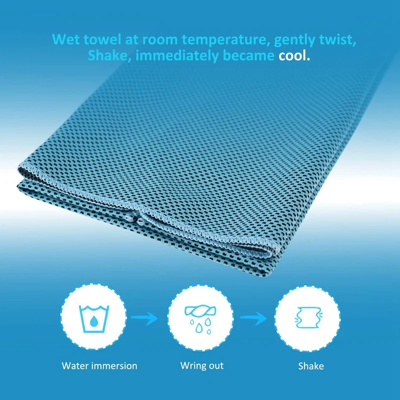 Быстросохнущее абсорбирующее полотенце охлаждающее для спорта тренировок