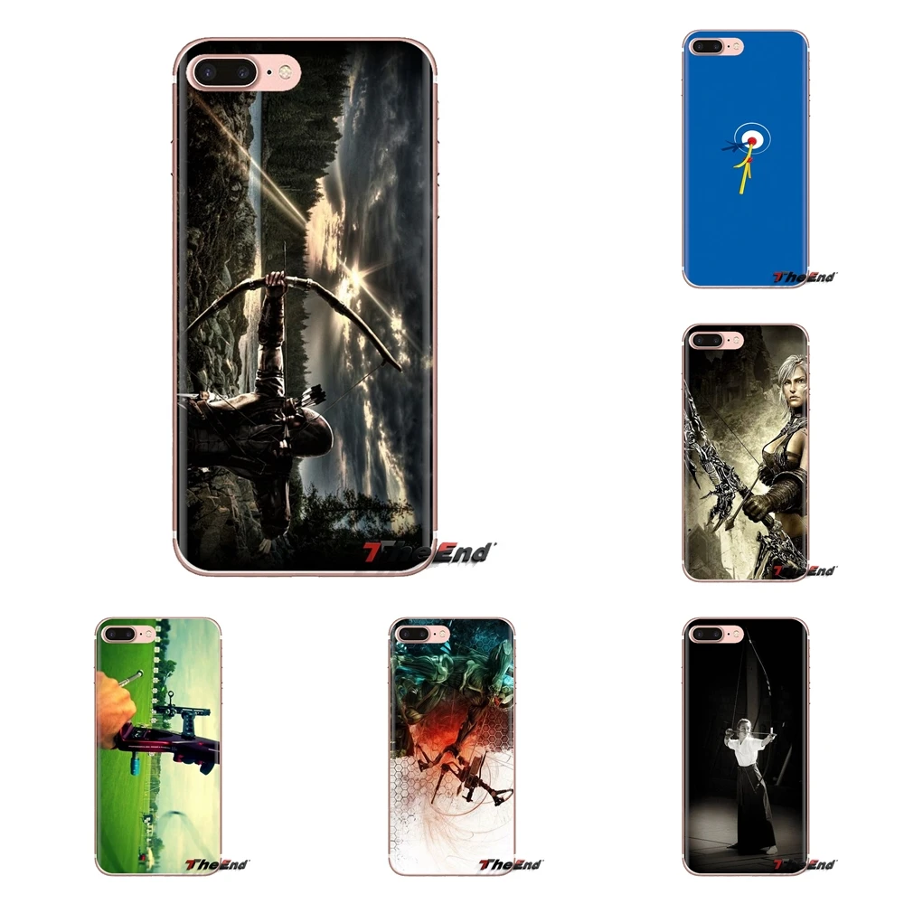 Силиконовый чехол для iPhone XS Max XR X 4 4S 5 5S 5C SE 6 6S 7 8 плюс samsung Galaxy J1 J3 J5 J7 A3 A5 лук и Стрела