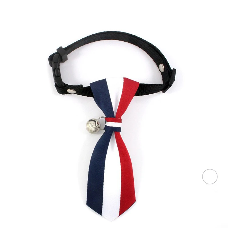 

Classic Design British Red white blueRetro Bell Collar Chihuahua Teddy Pug Bulldog Puppy Accessories Pet Collar Cat Dog Bow Tie