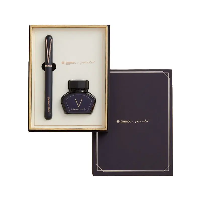 

Exquisite Business Fountain Pen Signature Calligraphy with 30ml Ink Gift Box Set 77HA