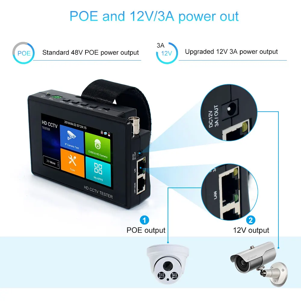 Горячий IP CCTV камера тестер 4K портативный монитор 8MP AHD TVI CVI CVBS cctv ipc cftv Мини - купить