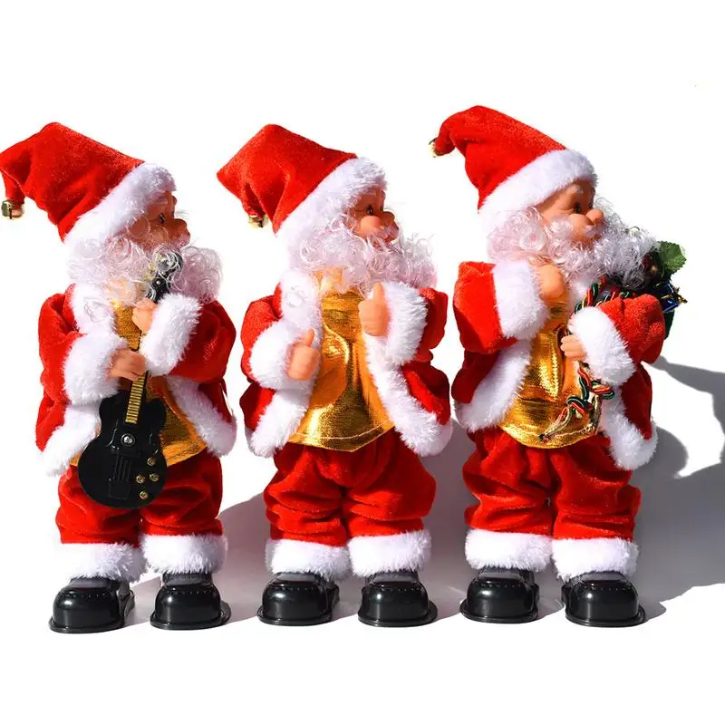 

New products Christmas ornaments electric music dancing shake Santa Claus children's toys ornaments Christmas decoration