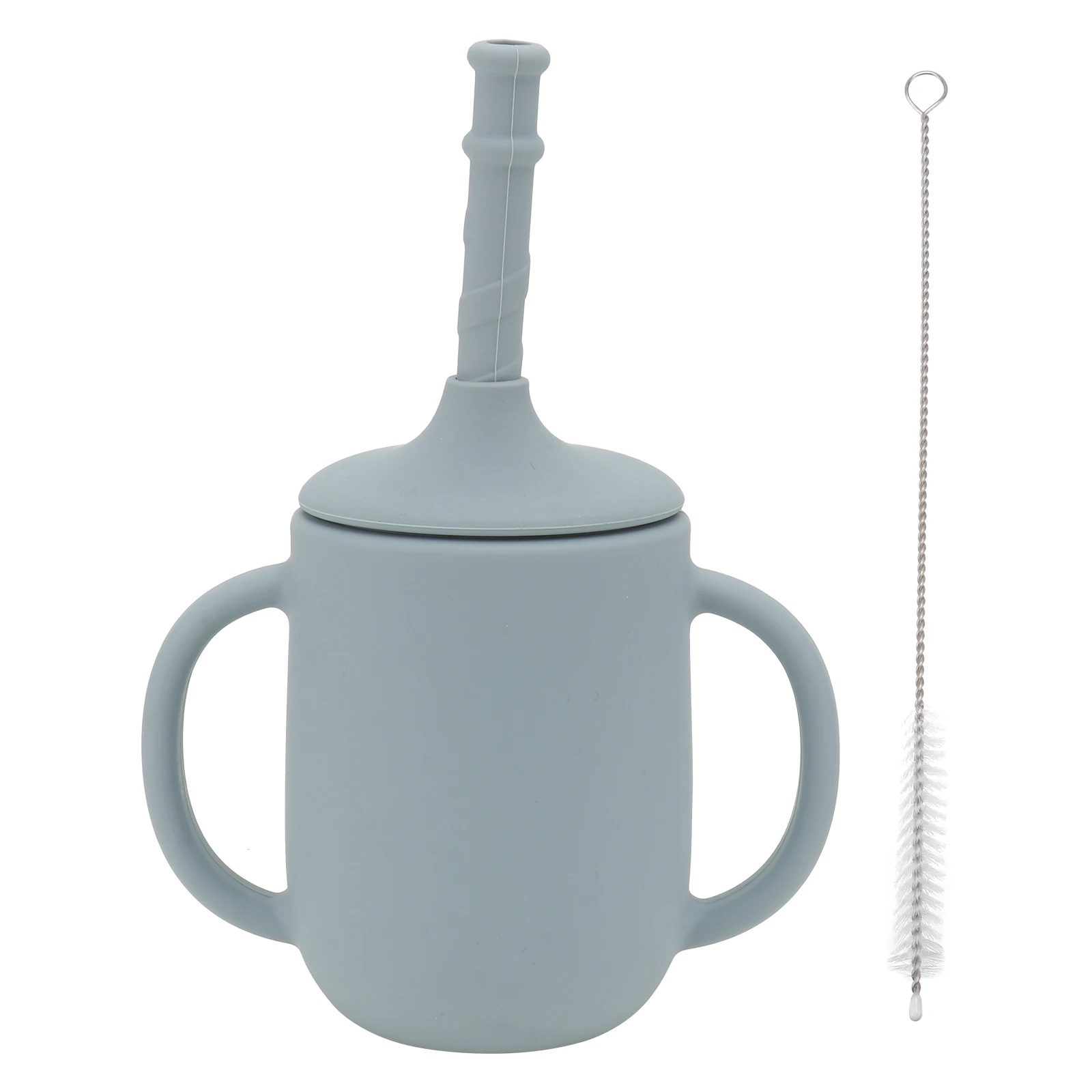 

Силиконовая детская чашка для кормления, чашка для обучения питению, чашка с защитой от протечек, Детская тренировочная бутылка для воды, де...