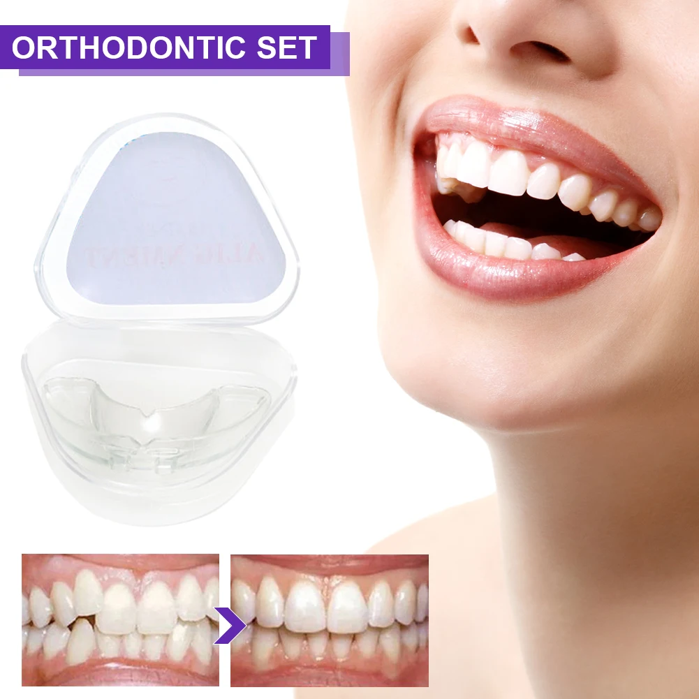 

1Pcs Orthodontic Brace Silicone Transparent Dental Brace Teeth Trainer Bruxism Mouth Guard Teeth Correction Appliance