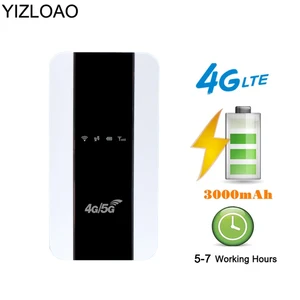 yizloao 4g 3g lte wifi router portable mifi hotspot wireless access point sim mobile wifi modem shape similar huawei e6878 370 free global shipping