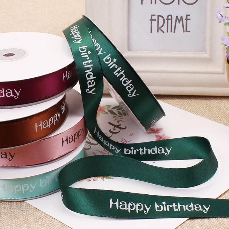 Бесплатная доставка подарочная лента на заказ/атласная с принтом