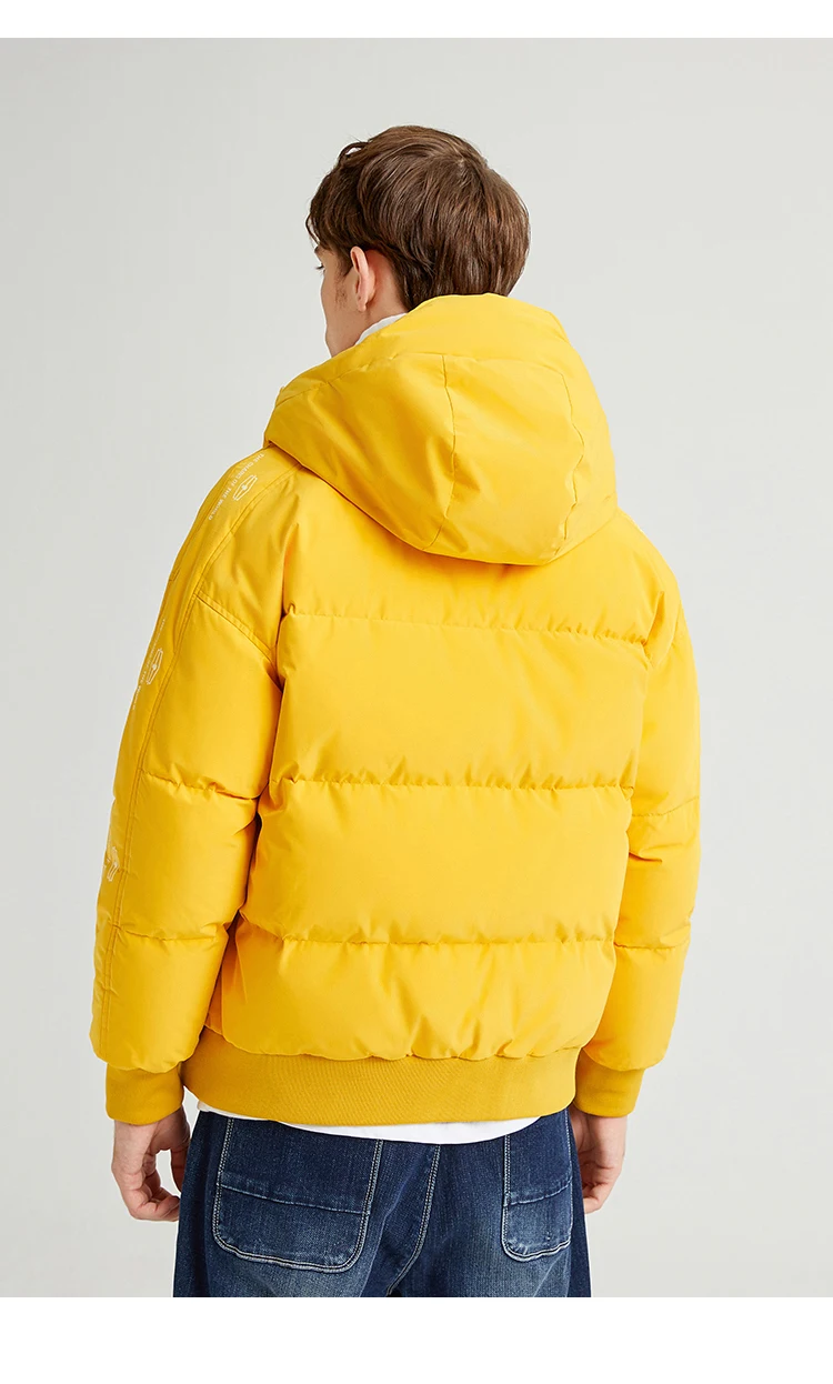 Pioneer Camp Fashion Men Winter Duck Down Jacket Solid Warm Simple Waterproof Zipper Pocket High Quality Jackets Men AYR903431
