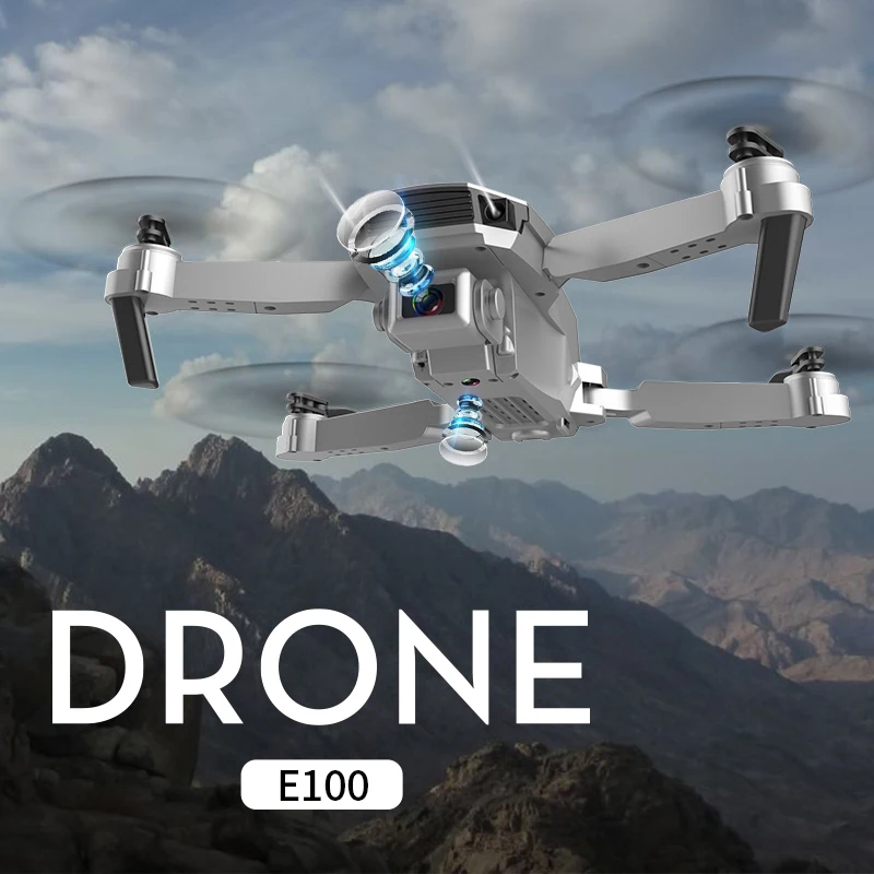 мини дрон e100 с широкоугольной