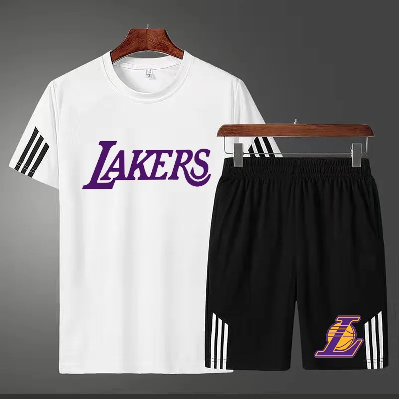 

Men's Sportswear Summer Sportswear O-Neck T-Shirt Sportswear Jogging Sports Shorts Printed Track Suit Men's Suit Two-Piece Suit
