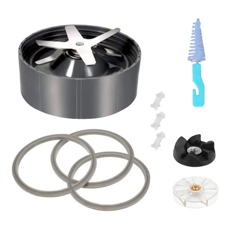 

Juicer Replacement Parts for Nutribullet 600W 900W Extractor Blade,Rubber Sealing Gasket,Shock Pad,Motor Top Base Gear