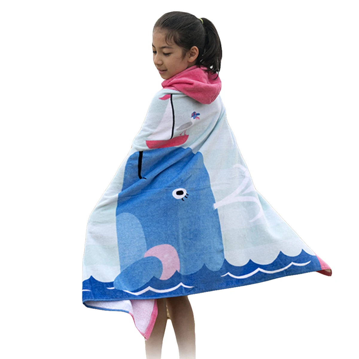 

Kids Bath Towel Toddler Children Super Absorbent Cotton Hooded Towel Wrap For Bath Beach Swimming Hooded Bath Towel 50 X 30