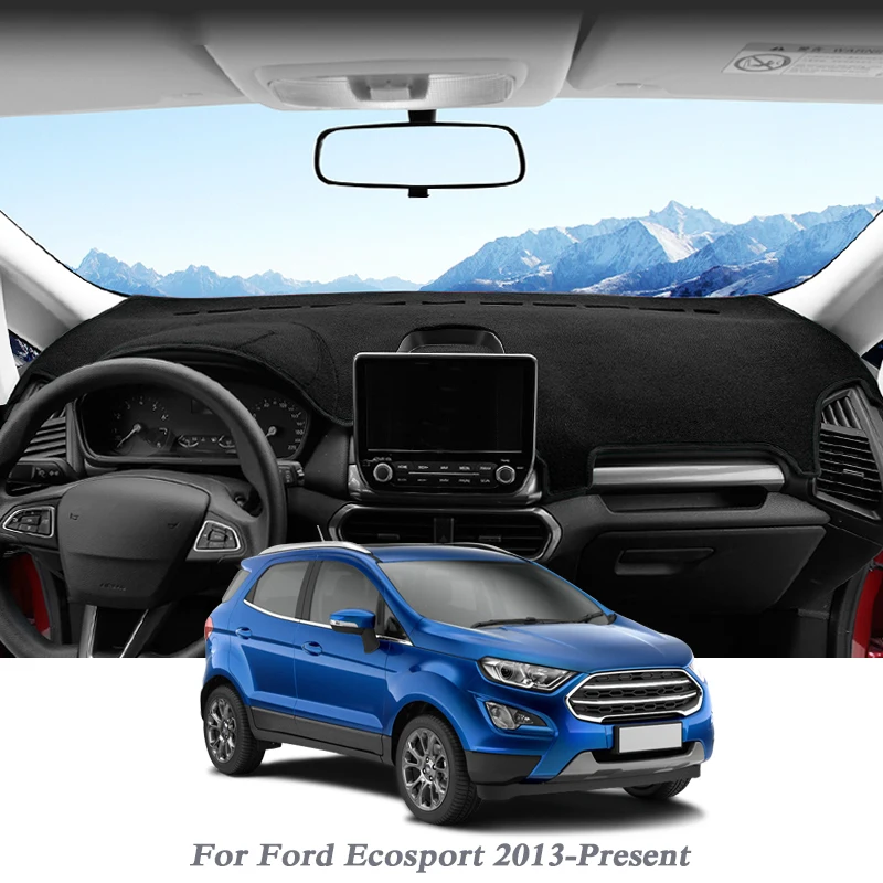 

Car Styling Dashboard Avoid Light Pad Instrument Platform Cover Mats Rose For Ford Ecosport 2013-Present LHD&RHD Anti-dust