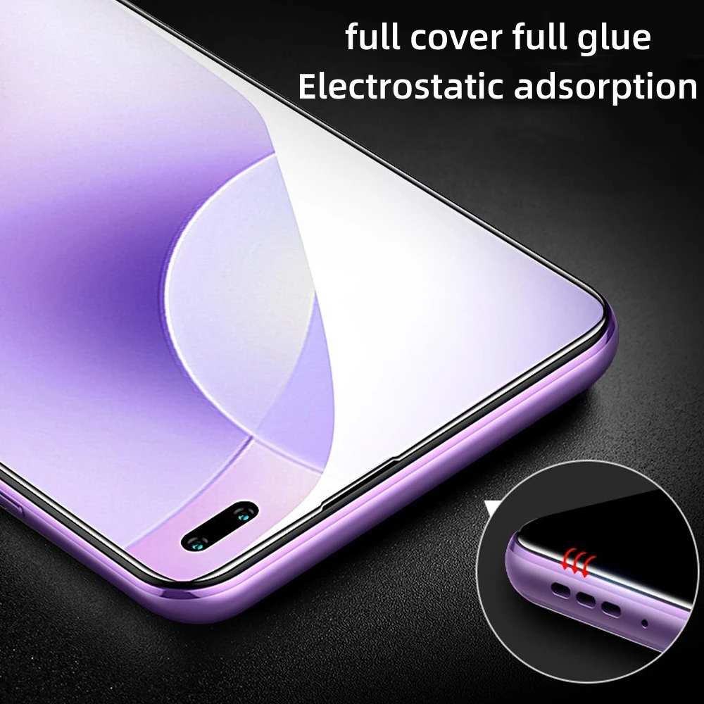 Защита экрана для Xiaomi Pocop X2 закаленное стекло x2 полное покрытие Полный клей 9H 2.5D