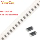 Погрешность индуктора 1206 SMD 50 шт.лот 10% 1uH 2.2uH 3.3uH 4.7uH 10uH 22uH 100uH