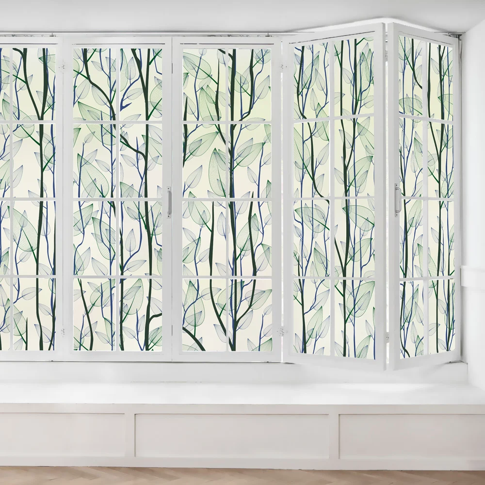 200 см Красота Стекло окно конфиденциальности пленка без клея украшение анти УФ