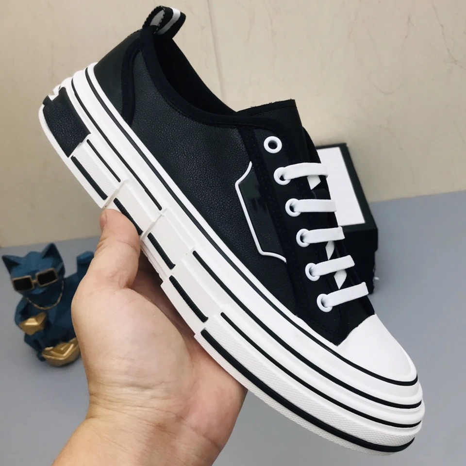 

2021 New Men Paris Luxury Leather Lace-up Fitness Outdoor Comfortable Non-Leather Sports Summer Sneakers Shoes