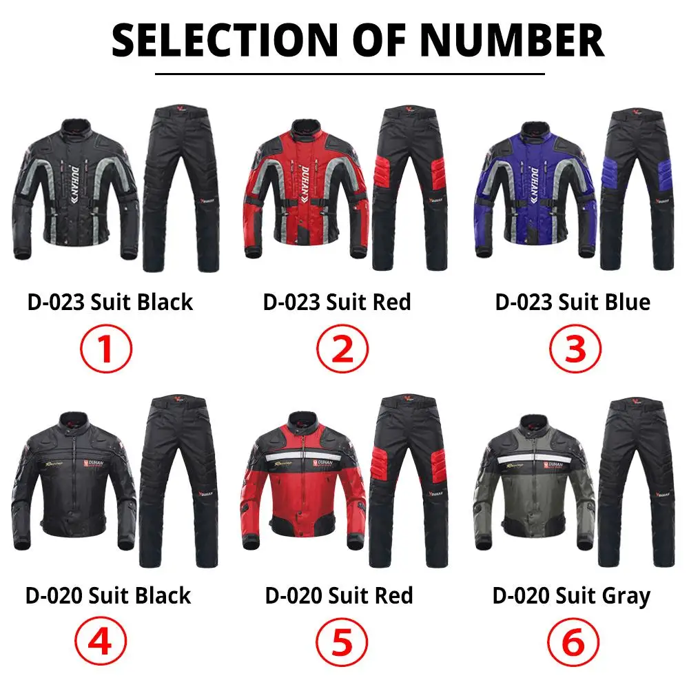 DUHAN Autumn Winter Cold-proof Moto Suit Touring Clothing Protective Gear Set Motorcycle Jacket Moto Protector Motorcycle Pants enlarge