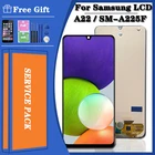 100% Оригинальный Для Samsung Galaxy A22 4G A225 A225F SM-A225FDS ЖК-дисплей сенсорный экран дигитайзер в сборе Замена
