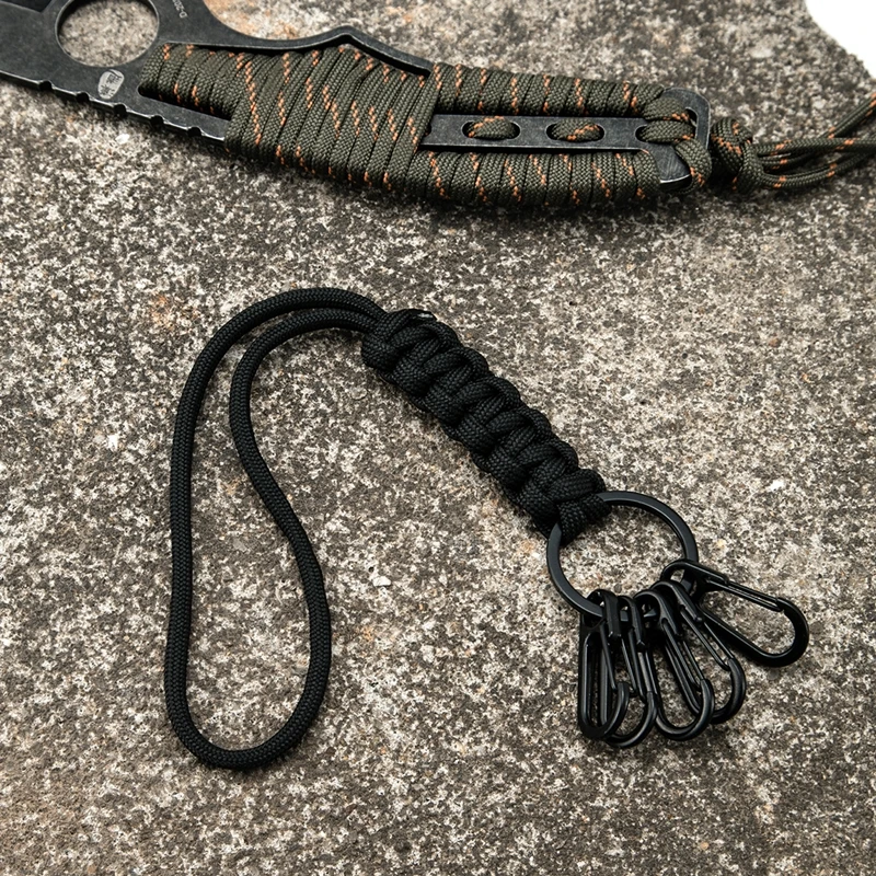 Многофункциональный шнурок для ключей из Паракорда классификационный крючок