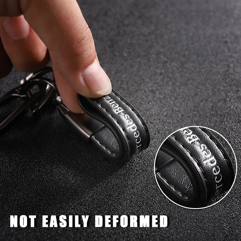 1 шт. автомобильный металлический брелок для ключей авто тонкая кожаная эмблема