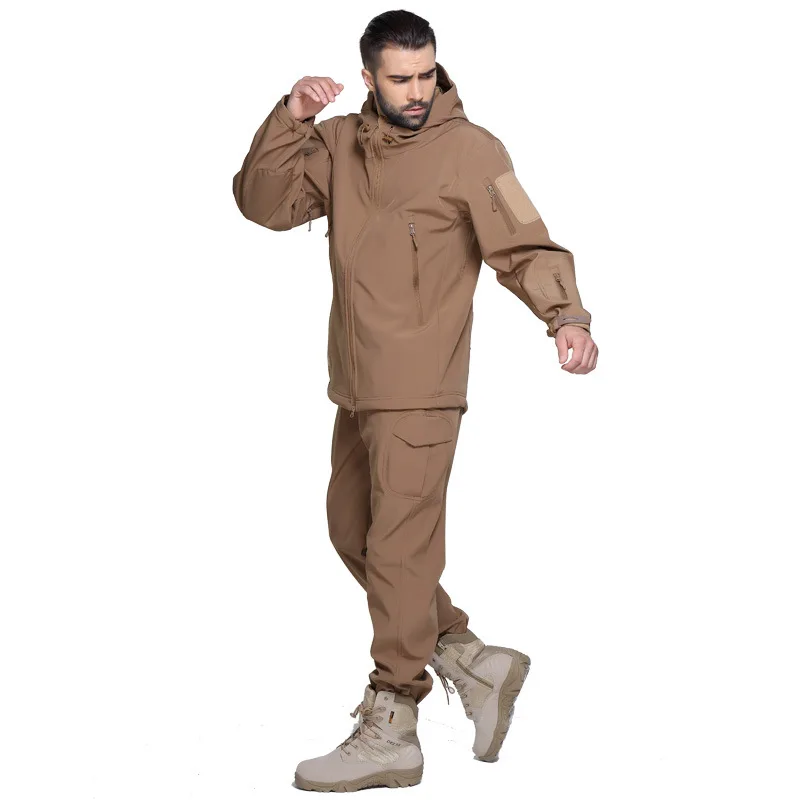 

Outdoor Jacket and Pants for Men Male Ghillie Suit Training Uniform Winter Fishing Suit Camouflage Suits Hunting Clothing Set