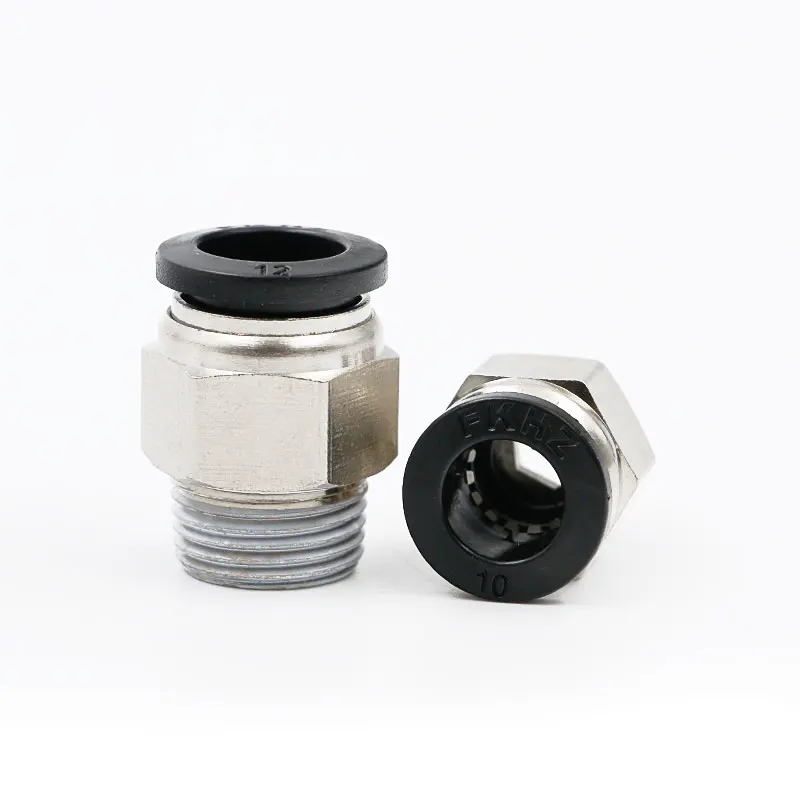 5 pcs Pneumatic Fitting Hose Tube 1/8'' 1/4'' 1/2'' Male 4 6 8 10 12 14 16mm Connect Air Compressor Parts Pipe Coupling Brass