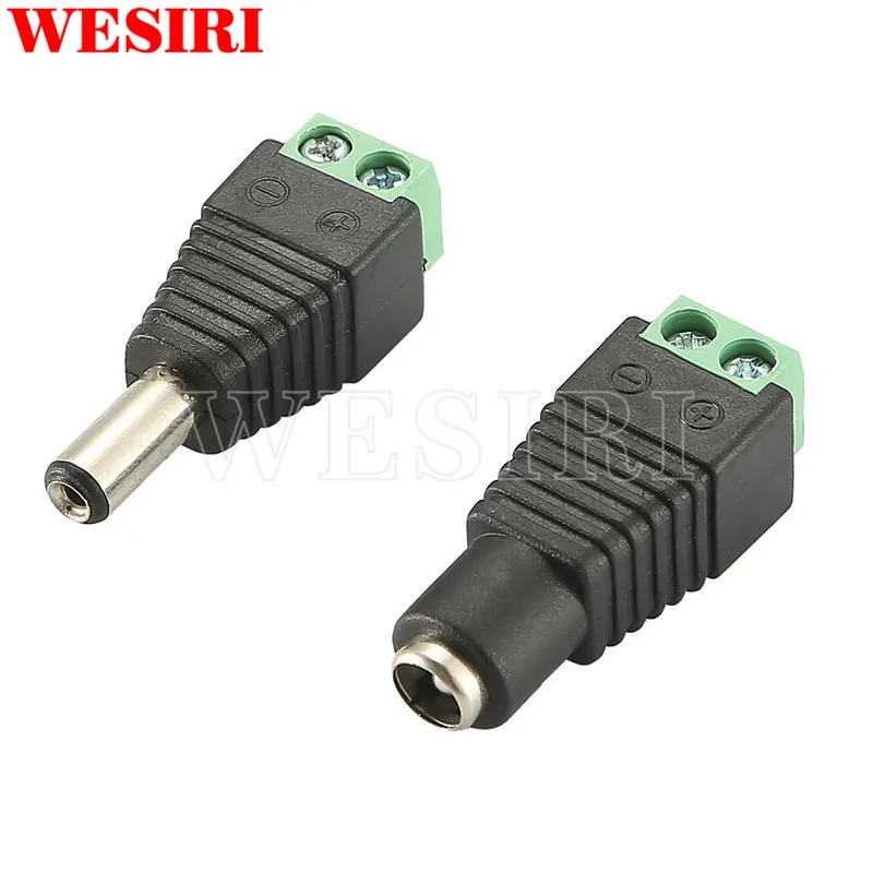 5 шт. Женский и мужской соединитель постоянного тока 2 1*5.5 мм разъем питания