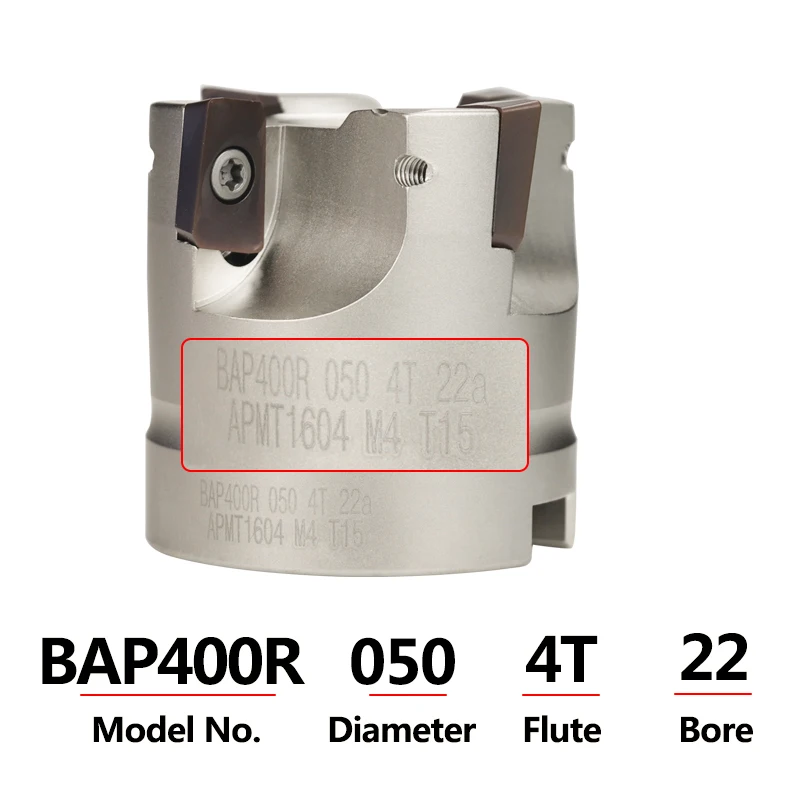 XCAN BAP400R50 22 4T токарный резак с карбидной вставкой APMT 1604 PDER H2 обрабатывающая