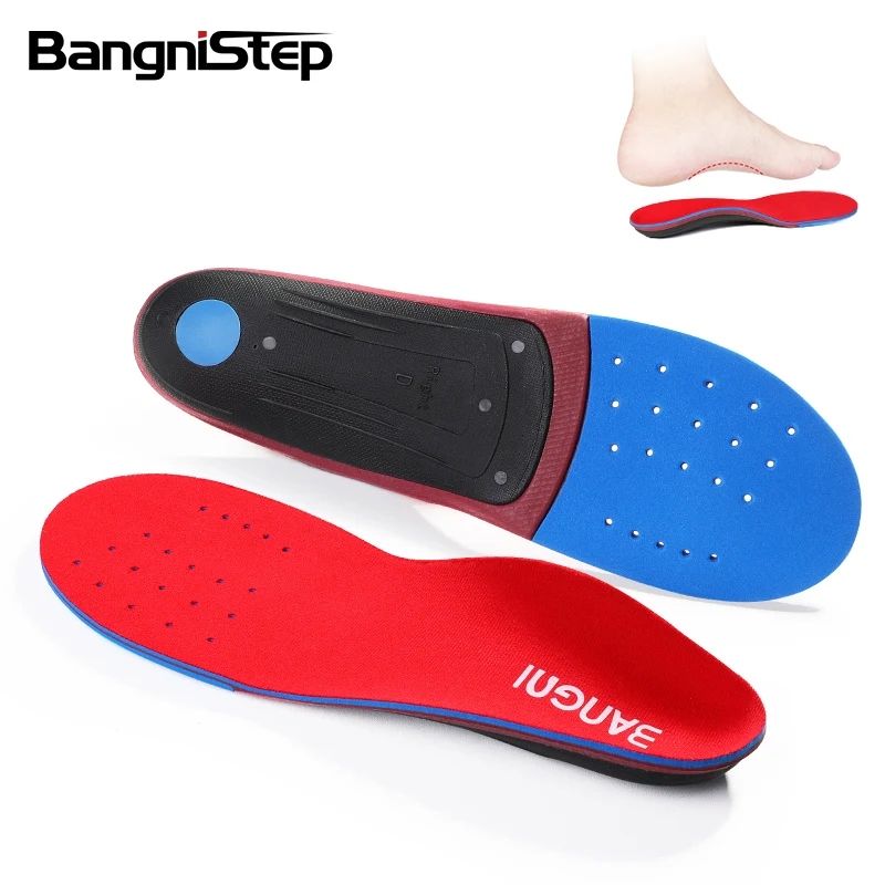 

BANGNI Orthotic Arch Support Pad For Shoes Flat Feet Insert Orthopedic Relieve Heel Pain Plantar Fasciitis Women/Men Insoles