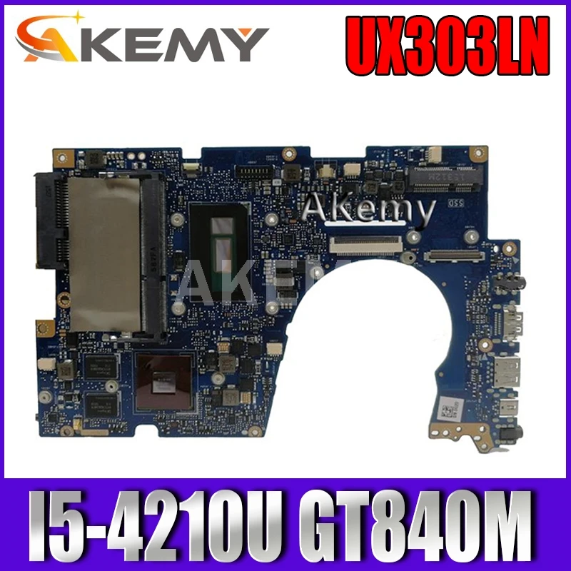 Akemy UX303LN материнская плата для ноутбука For Asus UX303LB UX303L UX303 тест оригинальная 4G RAM I5