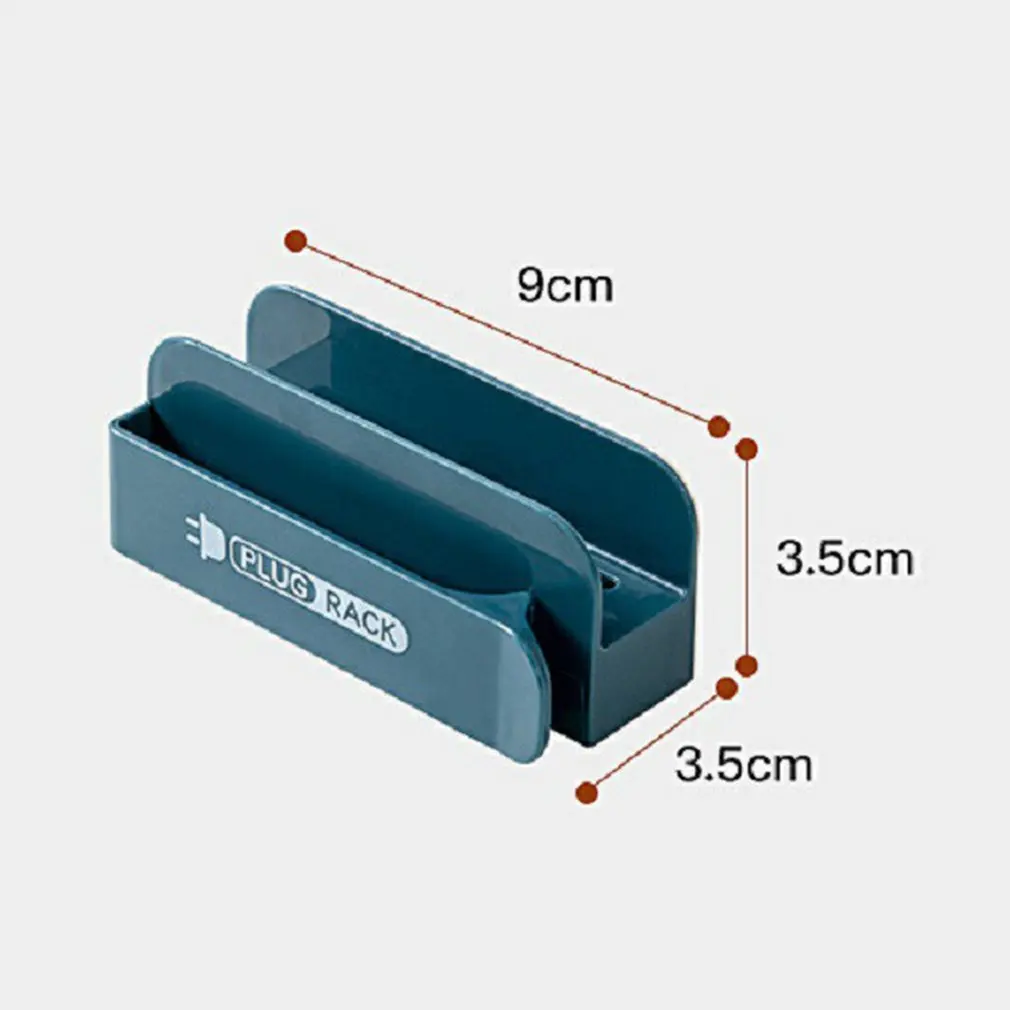 

Creative Punch-free Cordable Power Plug Holder Traceless Hook Home Wall Wire Clip Organizer Storage Rack