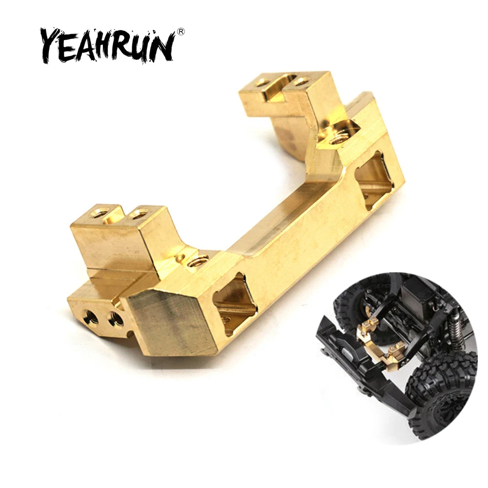 

YEAHRUN Brass Front Bumper Mount Servo Relocation Stand for Traxxas TRX4 TRX-4 1/10 RC Crawler Car Upgrade Parts